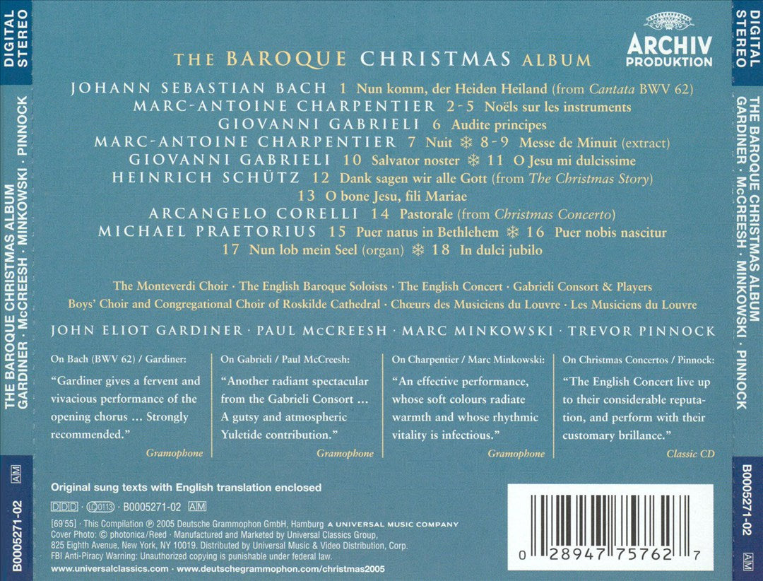 Baroque Christmas Album cover art