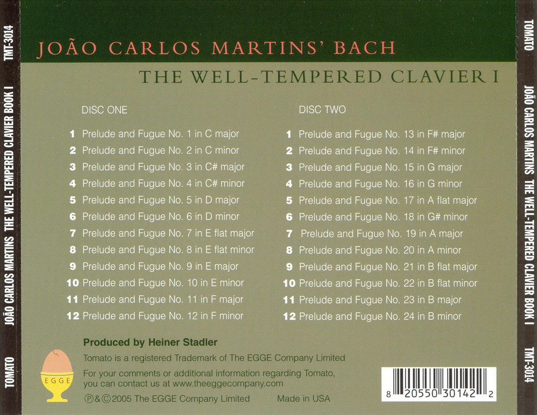 Bach: The Well-Tempered Clavier 1 cover art