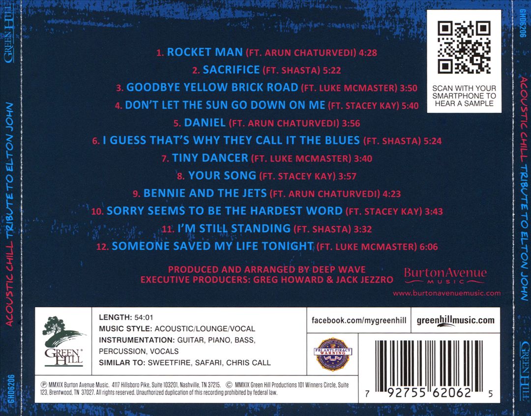 Acoustic Chill: Tribute to Elton John cover art