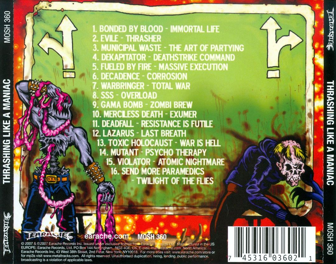 Thrashing Like a Maniac cover art