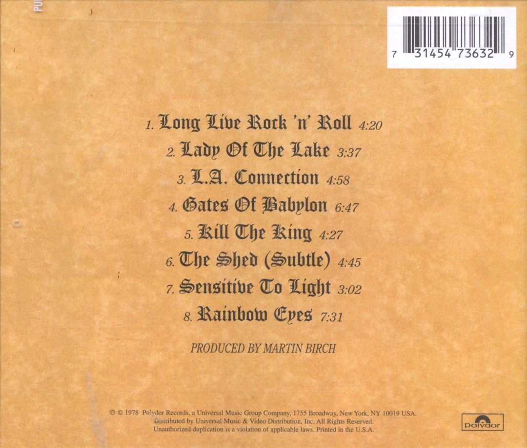 Long Live Rock 'n' Roll cover art