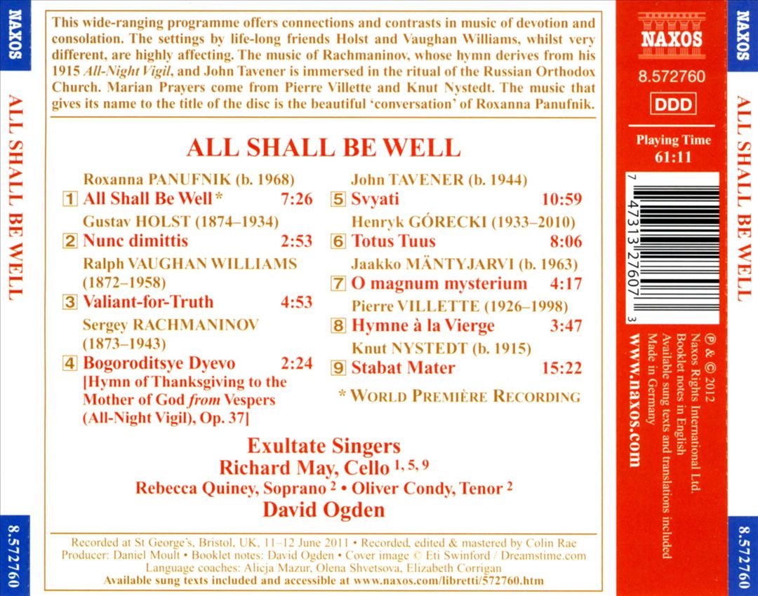All Shall Be Well cover art