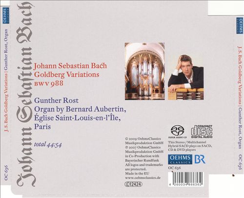 Johann Sebastian Bach: Goldberg Variations cover art