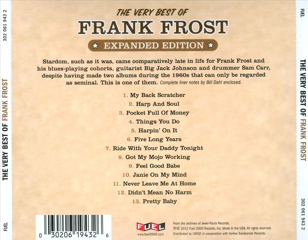 Very Best of Frank Frost cover art