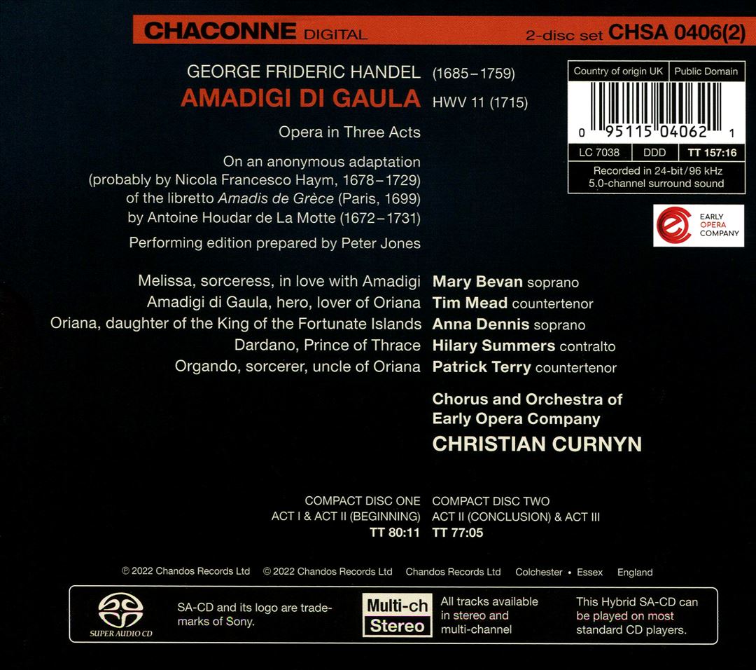 Handel: Amadigi cover art