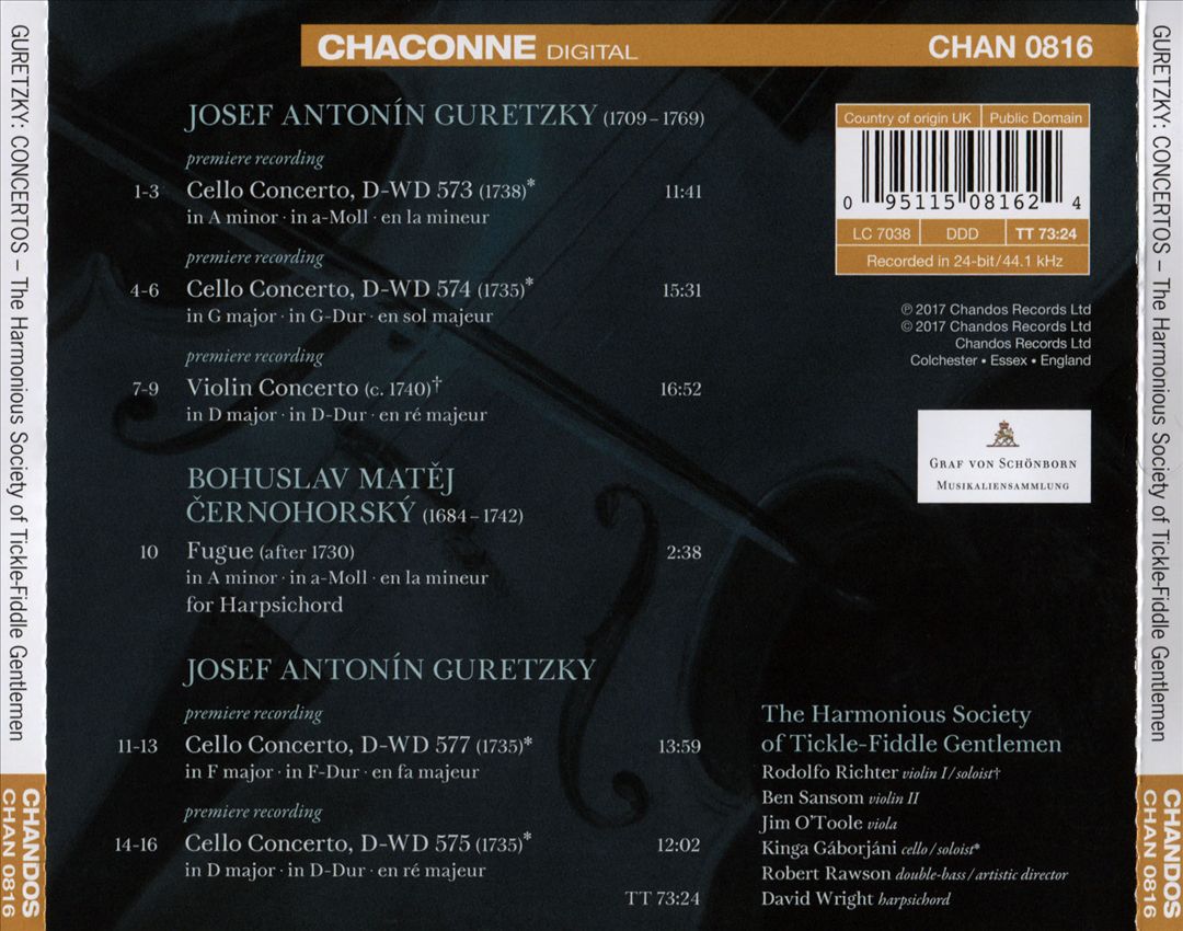 Concertos of Josef Guretzky cover art