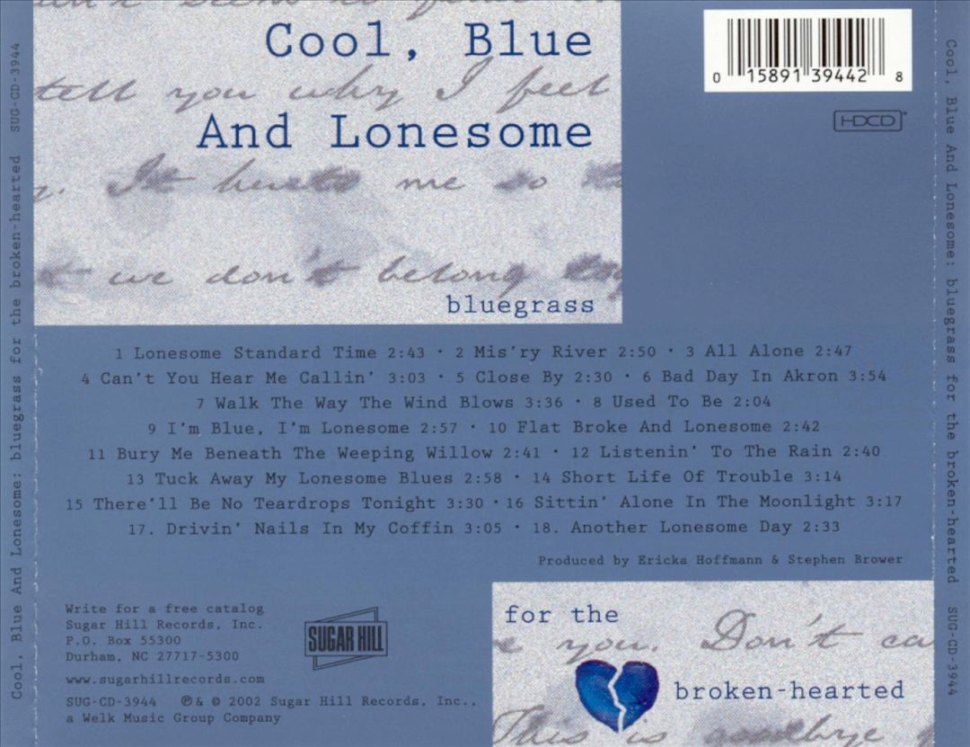 Cool, Blue and Lonesome: Bluegrass for the Broken-Hearted cover art