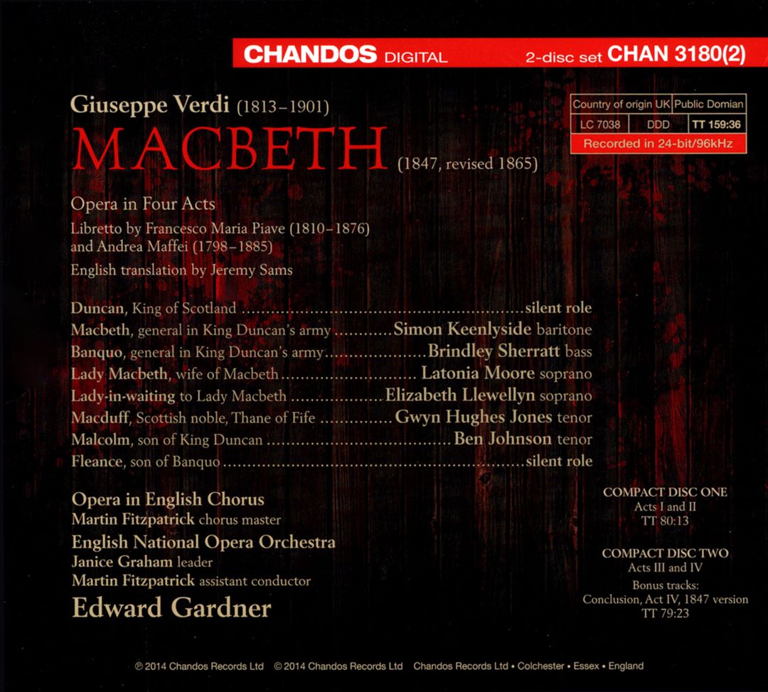 Verdi: Macbeth cover art