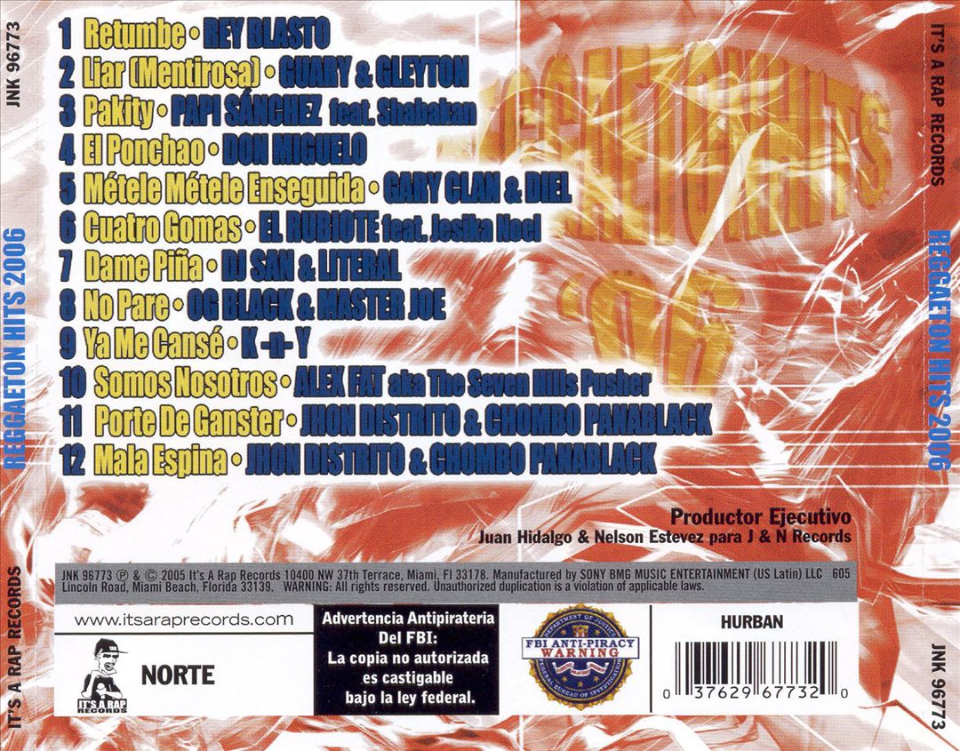 Reggaetonhits 2006 cover art