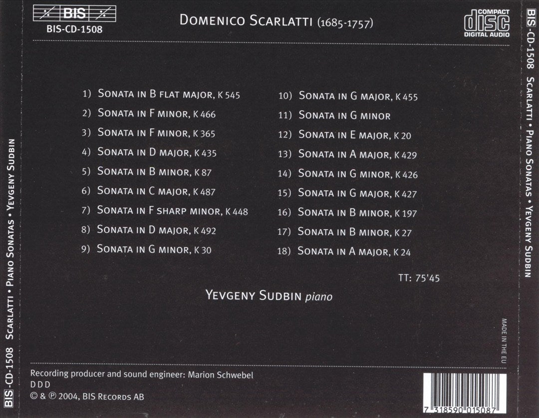 Scarlatti: Piano Sonatas cover art