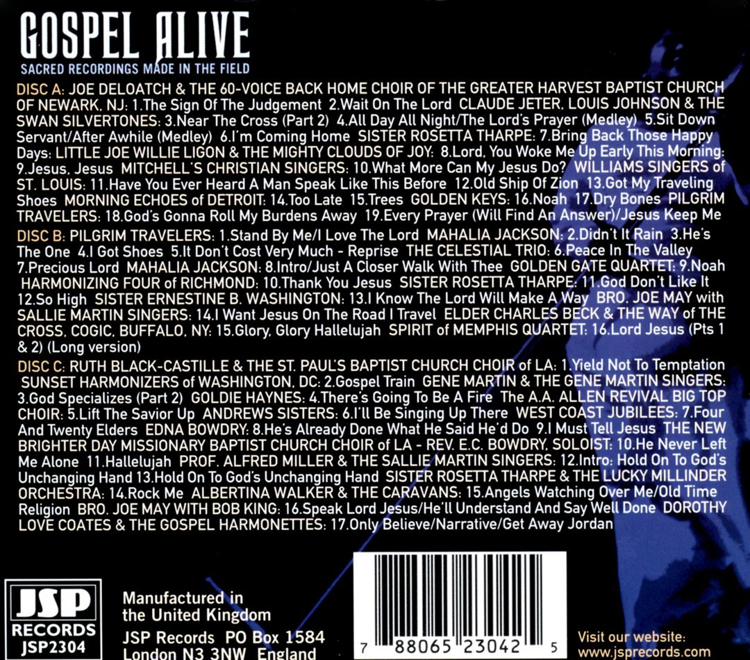 Gospel Alive: Sacred Recordings Made in the Field cover art