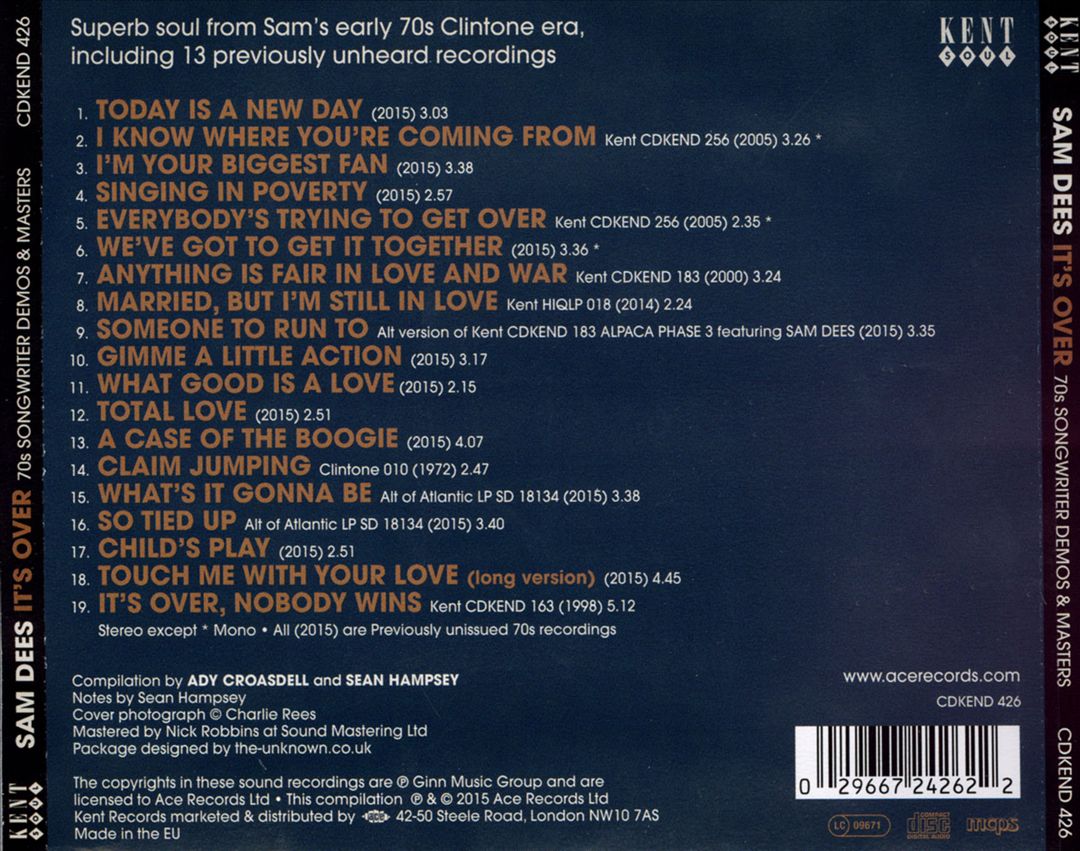 It's Over: 70s Songwriter Demos & Masters cover art
