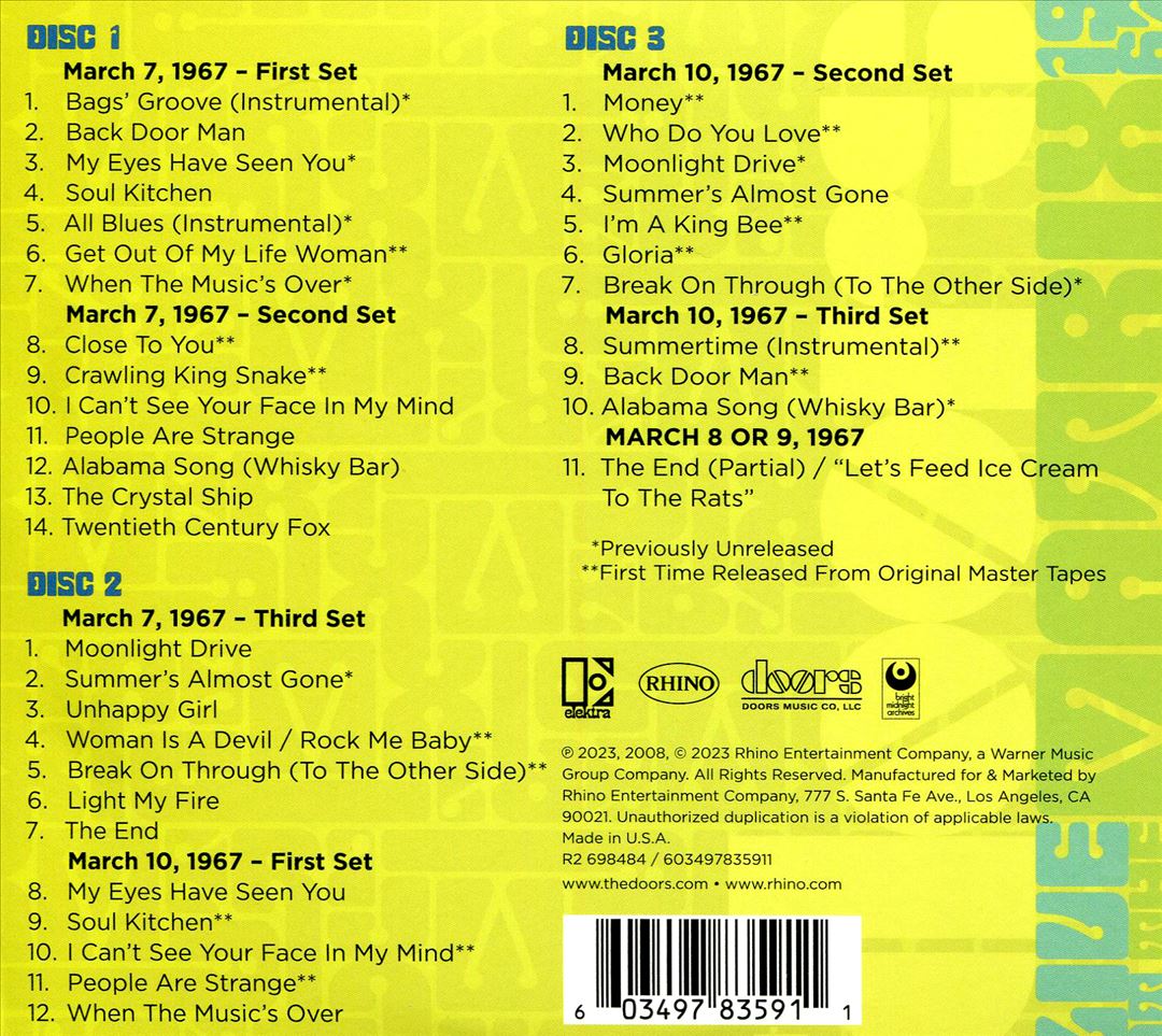 Live at the Matrix 1967: The Original Masters cover art