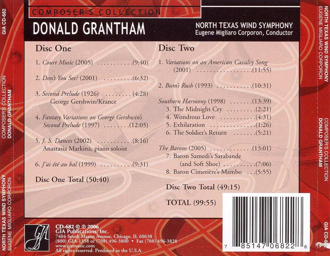 Composer's Collection: Donald Grantham cover art