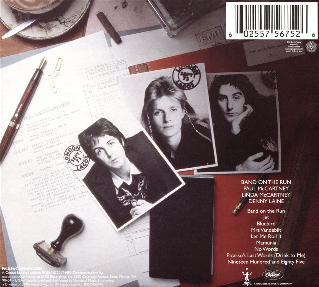 Band on the Run cover art