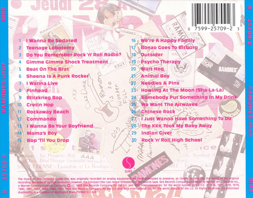 Ramones Mania cover art