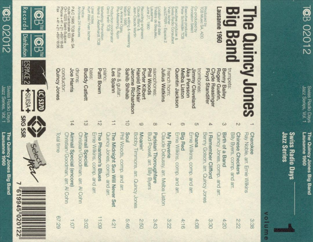 Swiss Radio Days Jazz Series, Vol. 1 cover art
