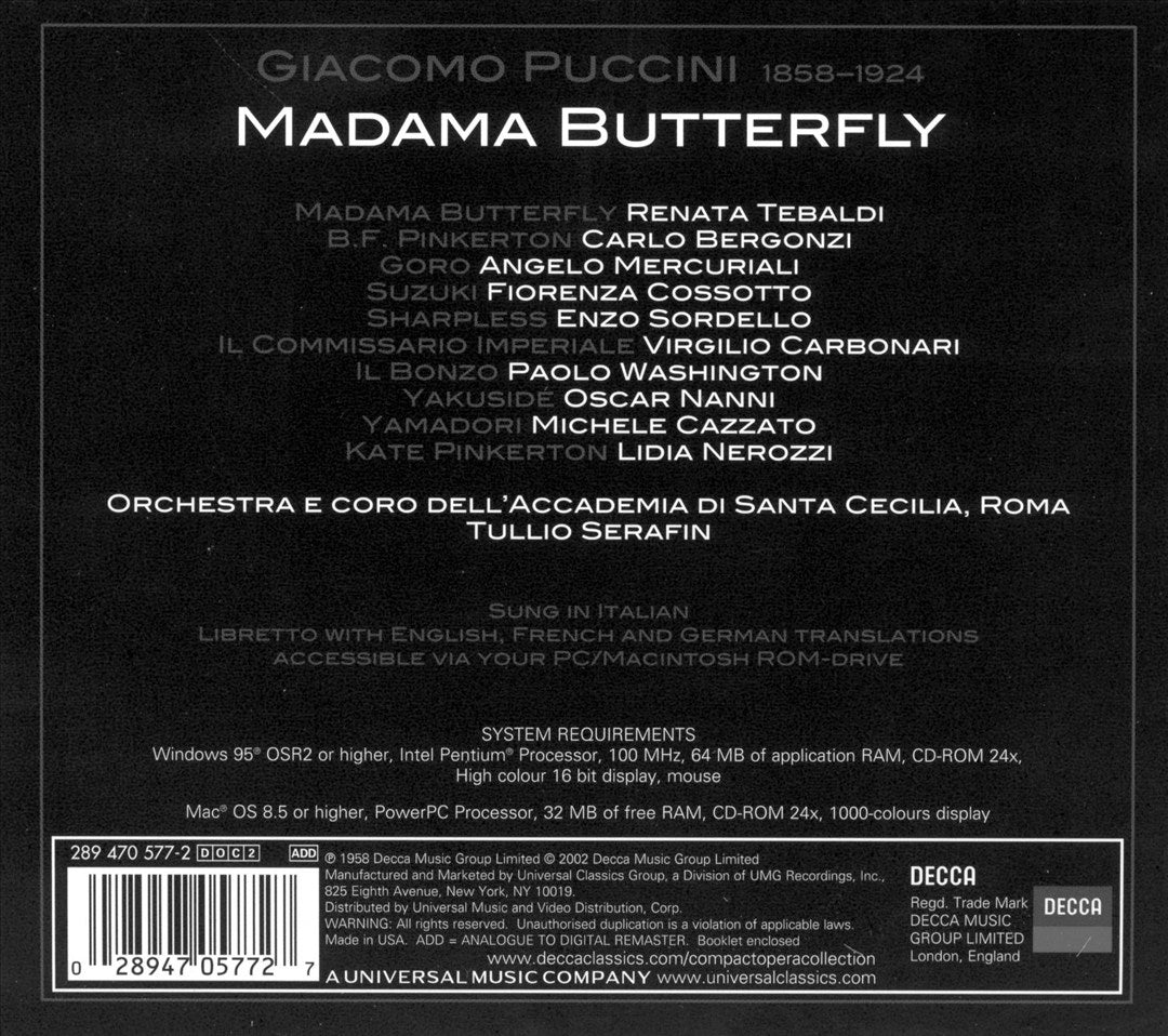 Puccini: Madama Butterfly cover art
