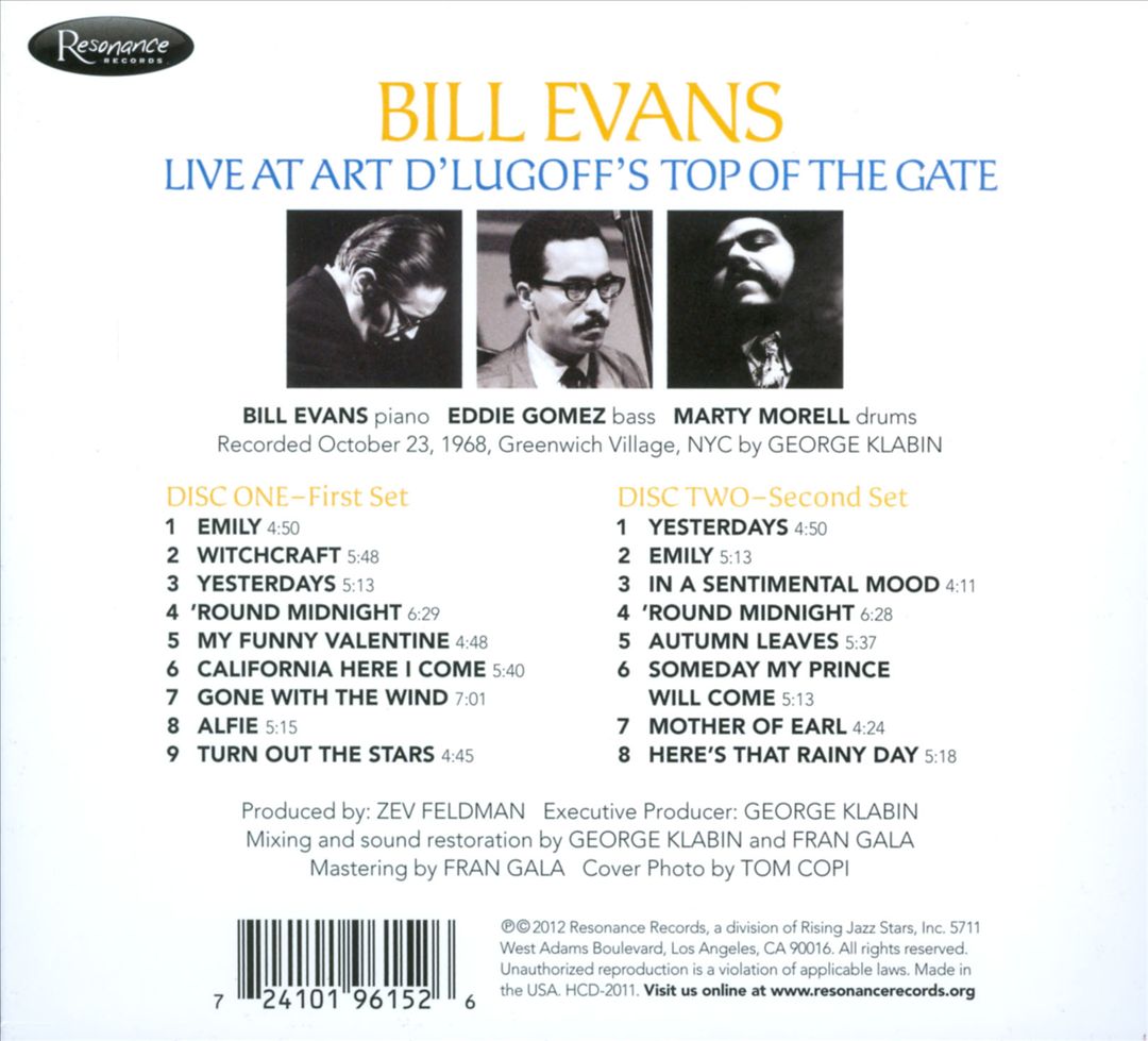 Live at Art D'Lugoff's Top of the Gate cover art