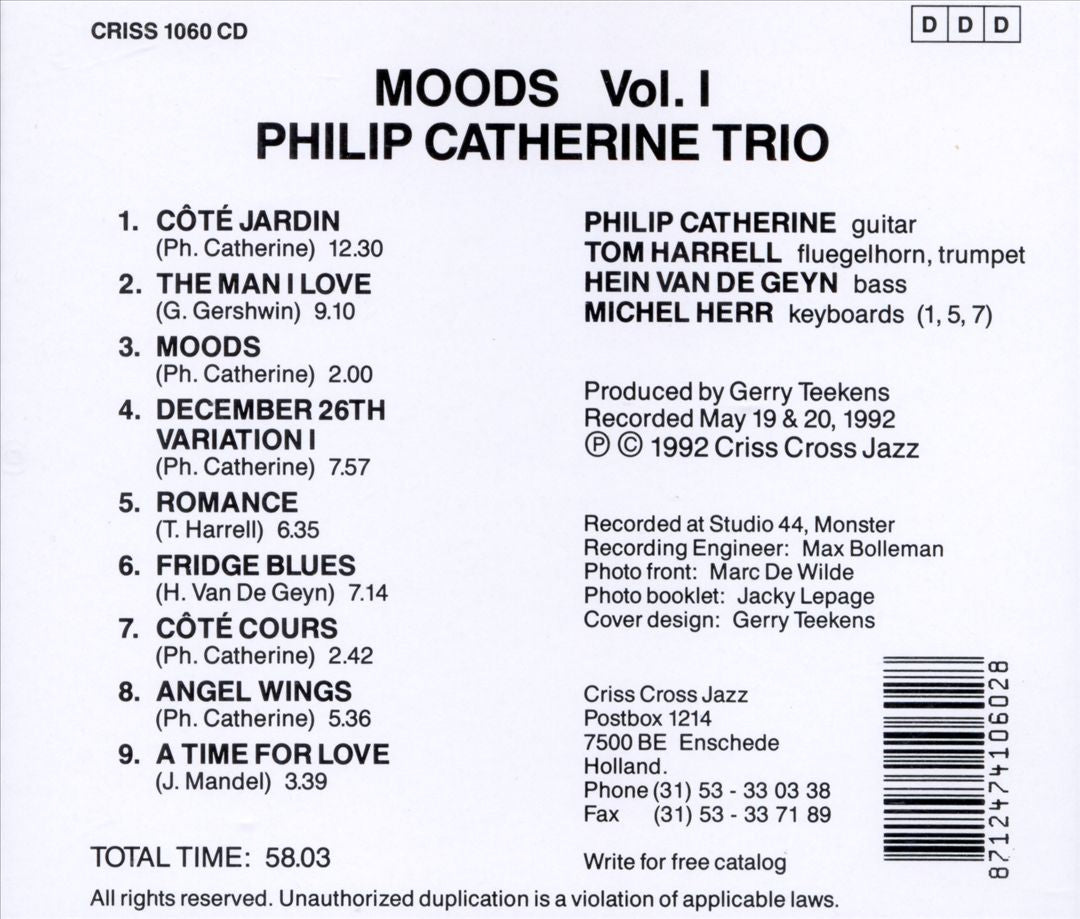 Moods, Vol. 1 cover art