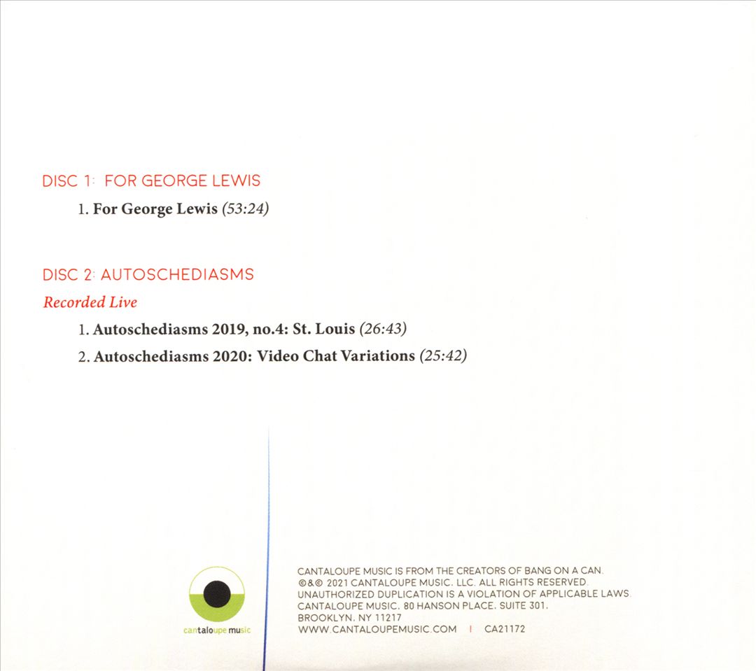 For George Lewis cover art