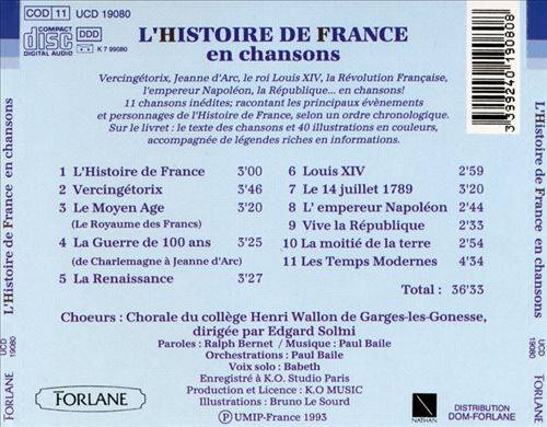 Histoire de France en Chansons cover art