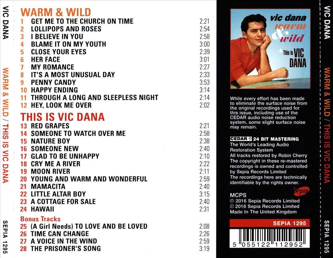 Warm & Wild/This Is Vic Dana cover art