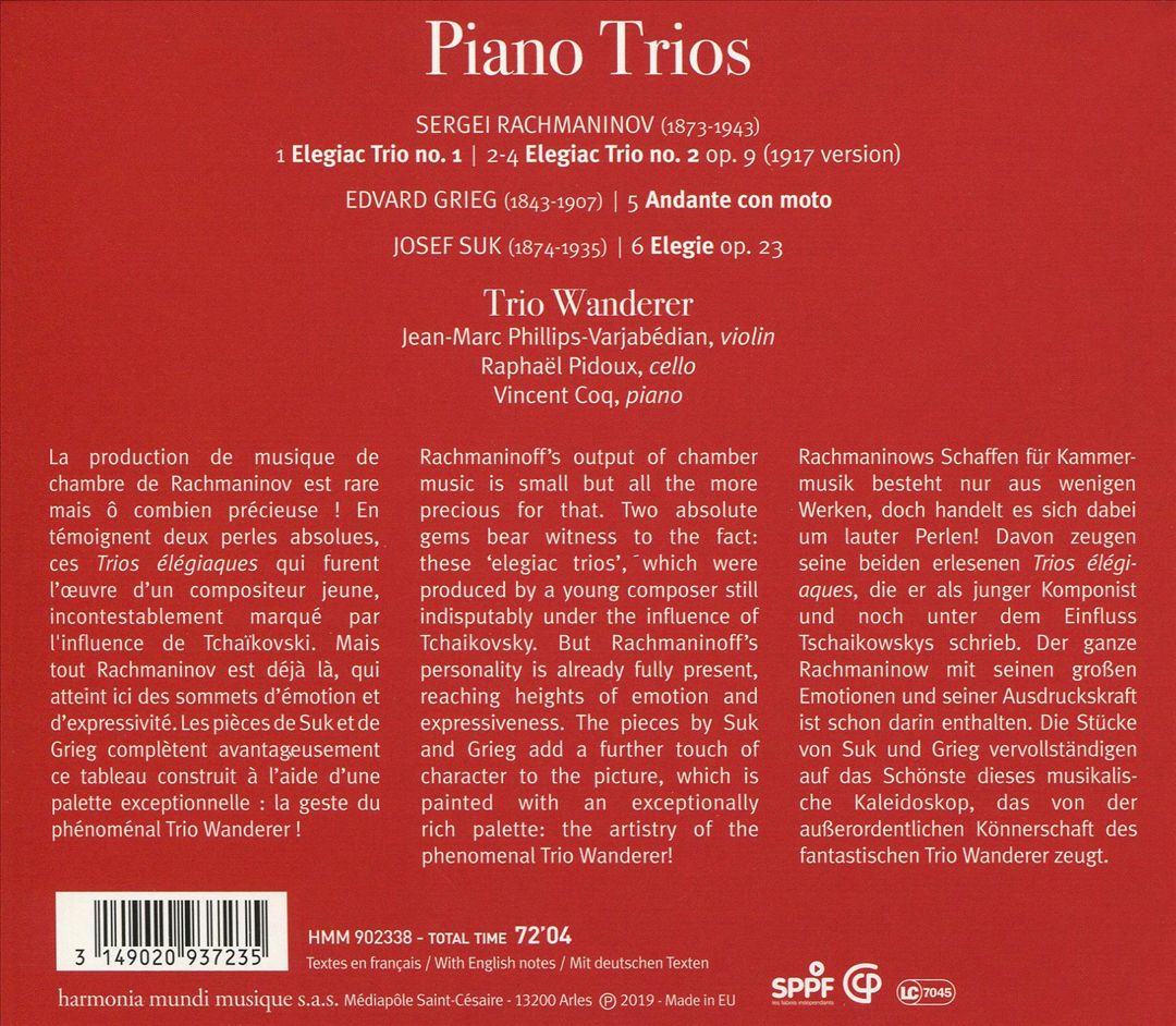 Rachmaninov: Piano Trios cover art