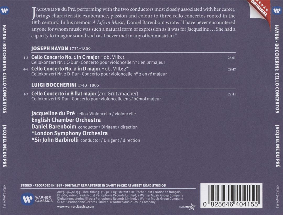 Haydn: Cello Concertos; Boccherini: Cello Concerto cover art