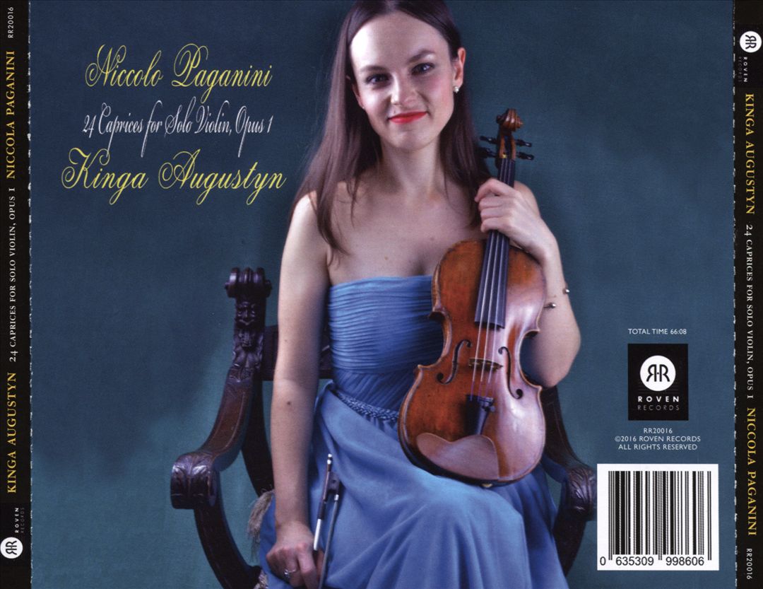 Niccolo Paganini: 24 Caprices for Solo Violin Opus. 1 cover art