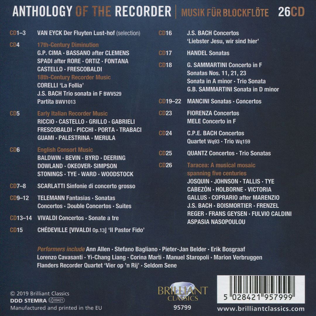 Anthology of the Recorder cover art
