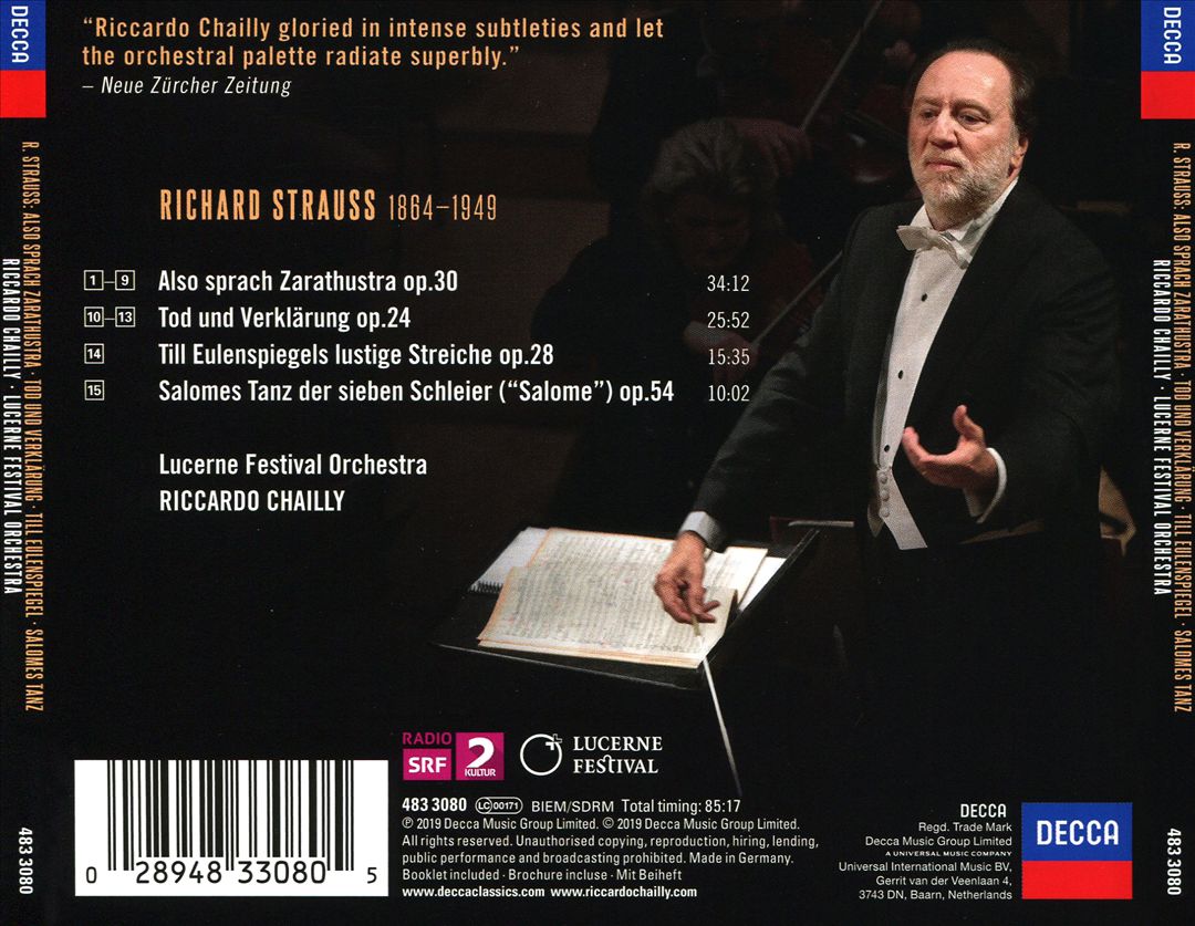 Richard Strauss: Also Sprach Zarathustra; Tod Und Verklärung; Till Eulenspiegel; Salome's Dance cover art