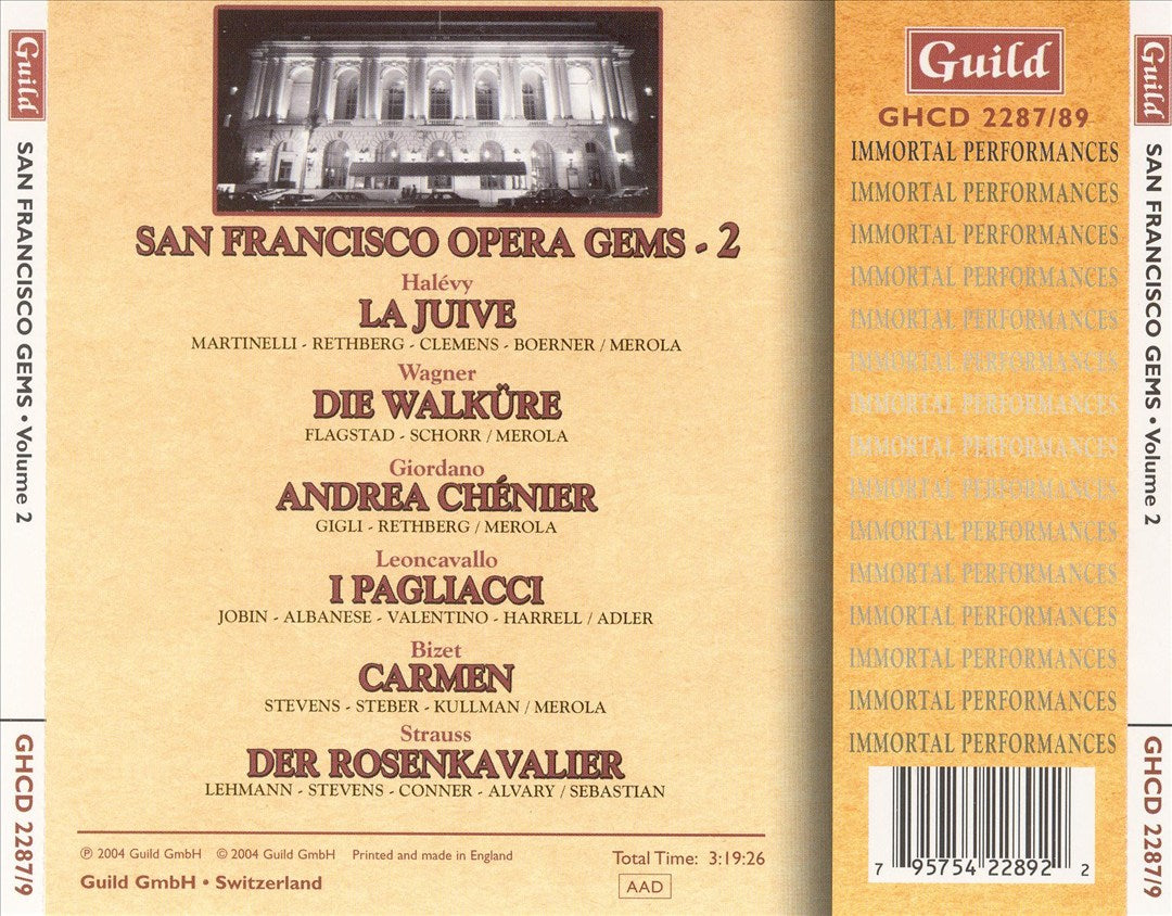 San Francisco Opera Gems, Vol. 2 cover art