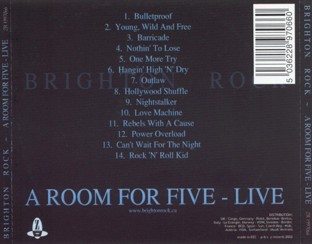 Room for Five Live cover art