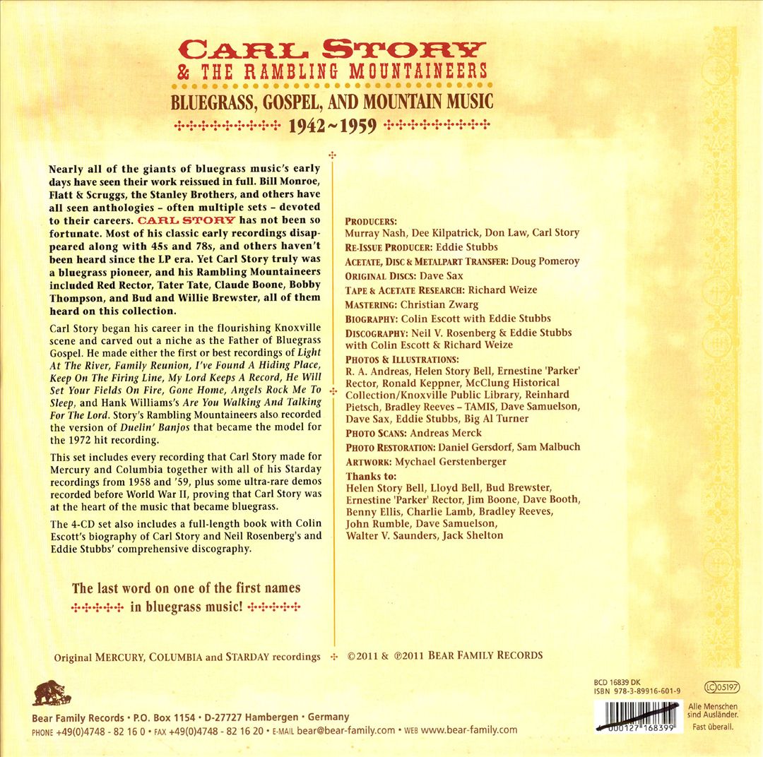 Bluegrass, Gospel, And Mountain Music: 1942-1959 cover art