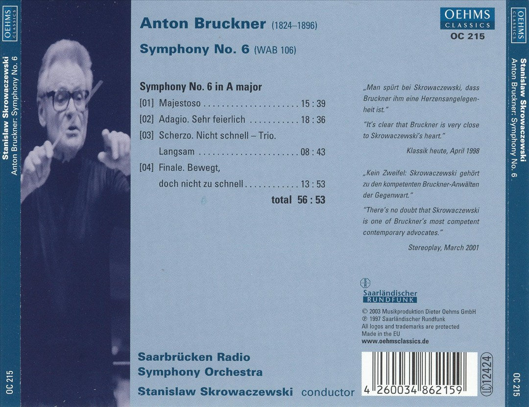 Anton Bruckner: Symphony No. 6 cover art