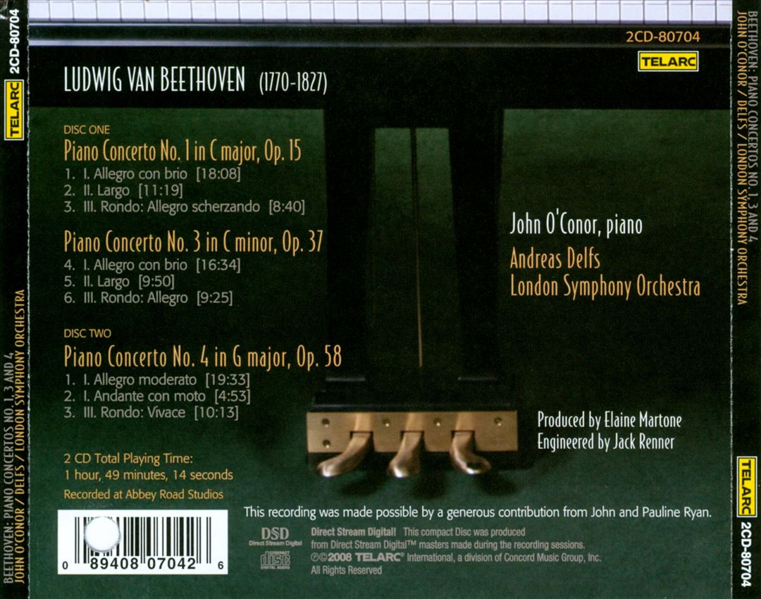 Beethoven: Piano Concertos Nos. 1, 3 & 4 cover art