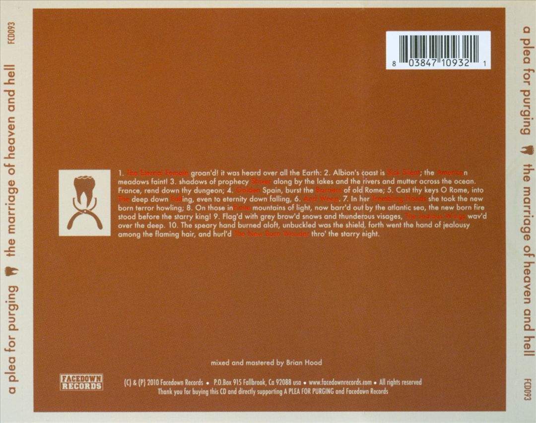Marriage of Heaven and Hell cover art