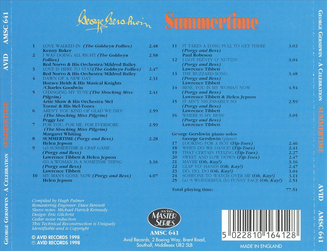 George Gershwin: Summertime cover art