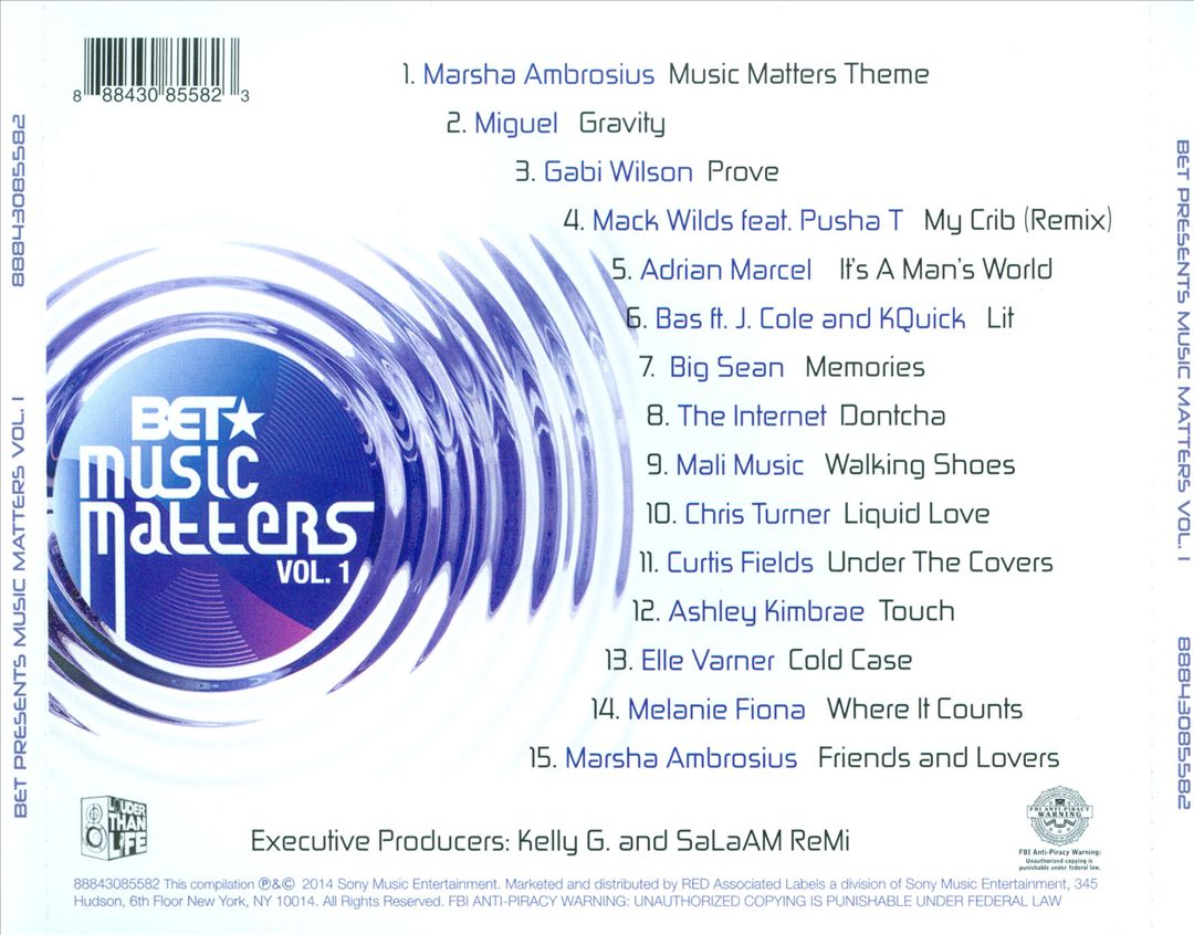 BET Presents: Music Matters, Vol. 1 cover art