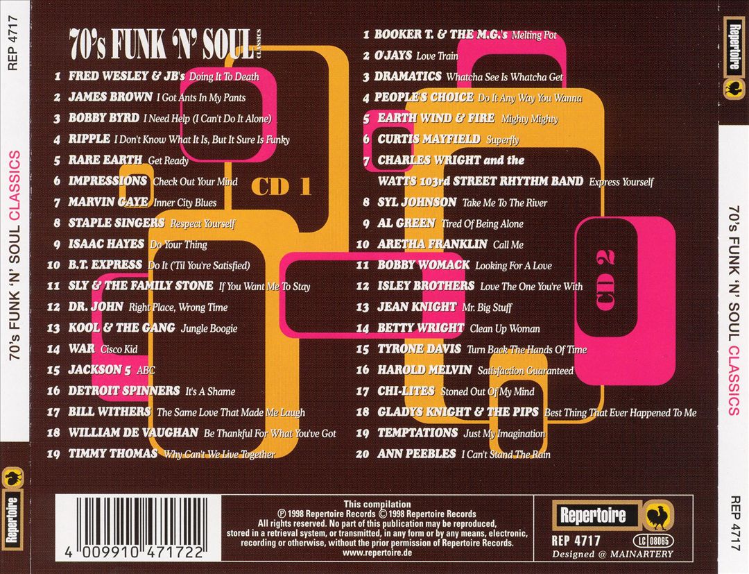 70's Funk & Soul Classics cover art