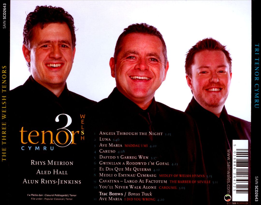 Tri Tenor Cymru cover art
