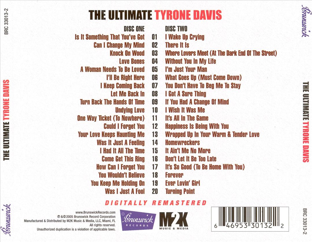Ultimate Tyrone Davis cover art