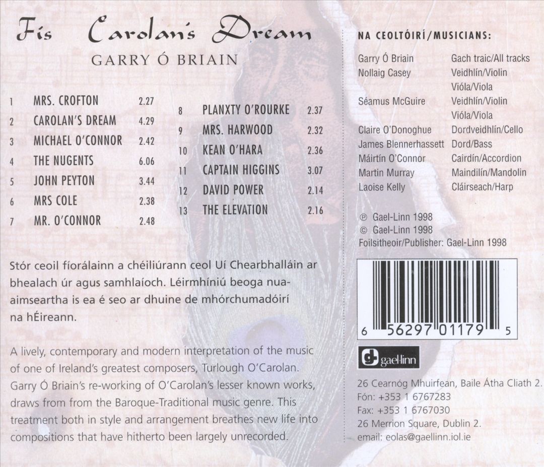 Carolan's Dream cover art