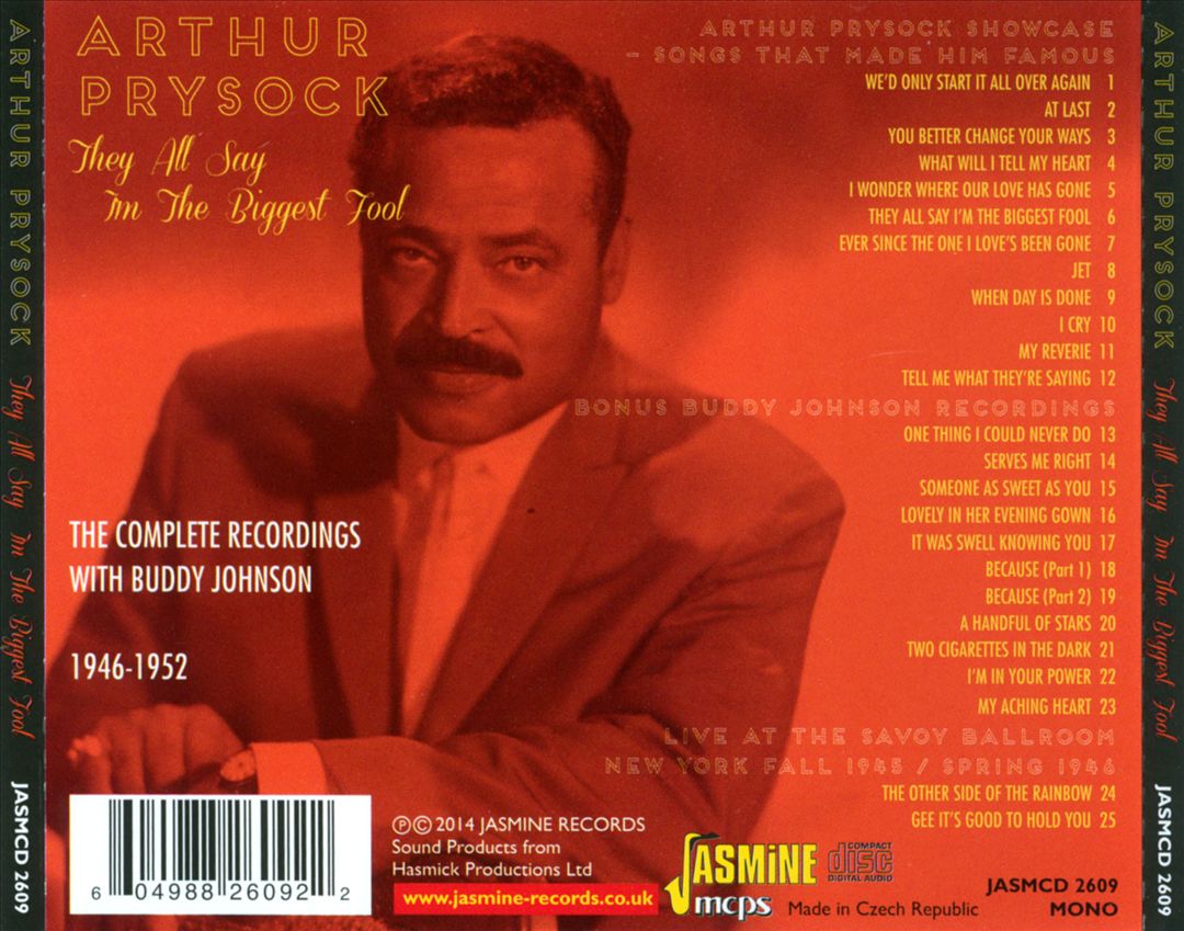 They All Say I'm the Biggest Fool: The Complete Recordings with Buddy Johnson 1946-1952 cover art