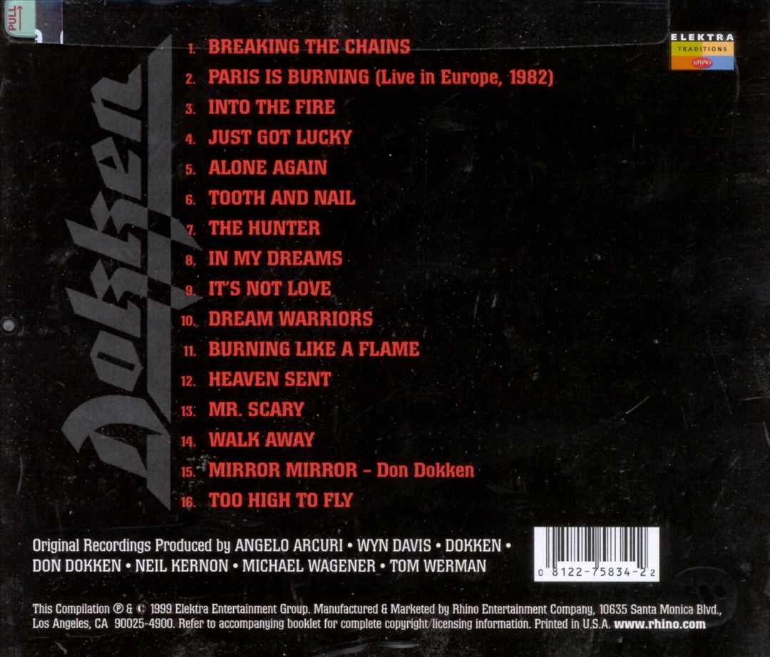 Very Best of Dokken cover art
