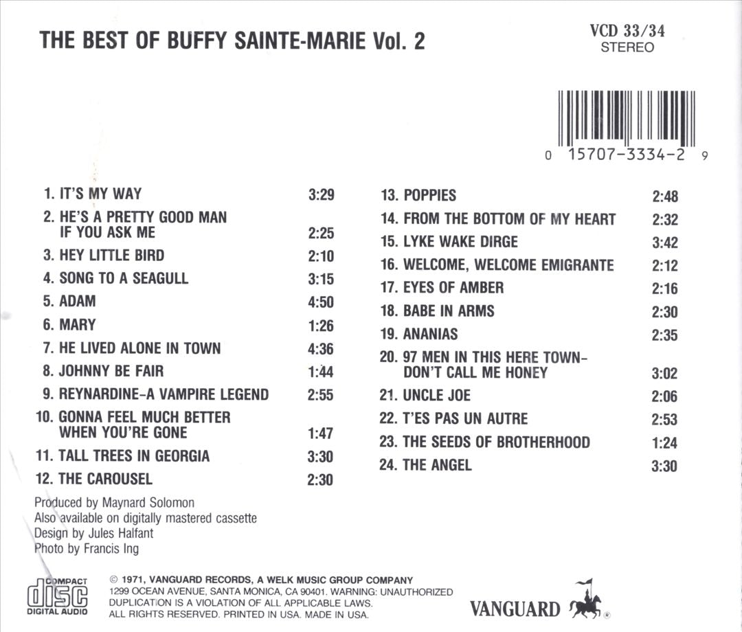 Best of Buffy Sainte-Marie, Vol. 2 cover art