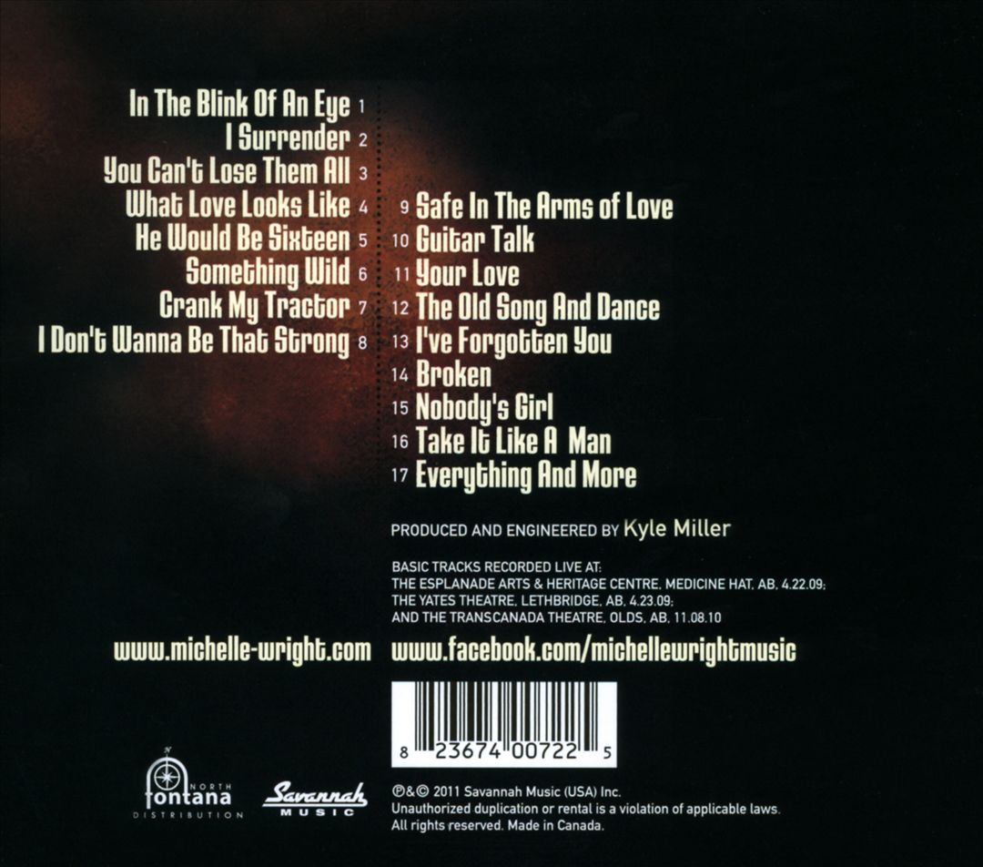 Wright Songs: An Acoustic Evening with Michelle Wright cover art