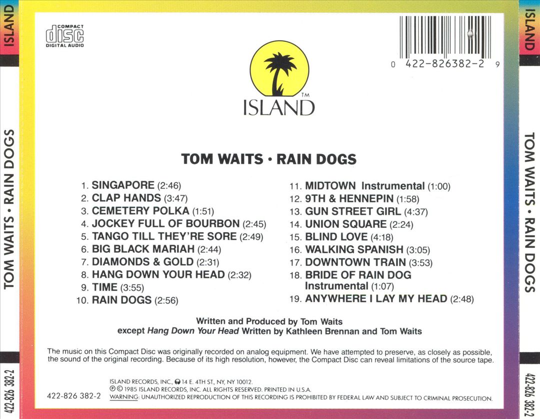 Rain Dogs cover art