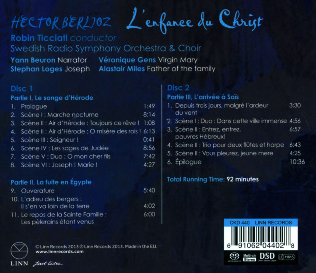Hector Berlioz: L'enfance du Christ cover art